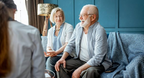 Senior couple during the medical consultation